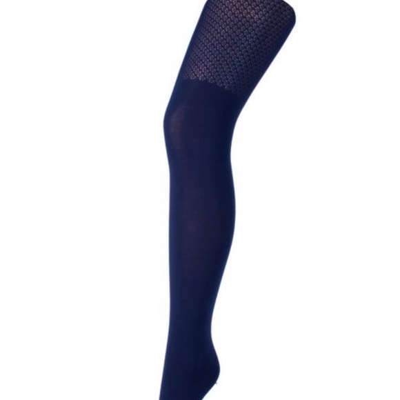 NWOT! Net garter solid tights - Picture 1 of 5